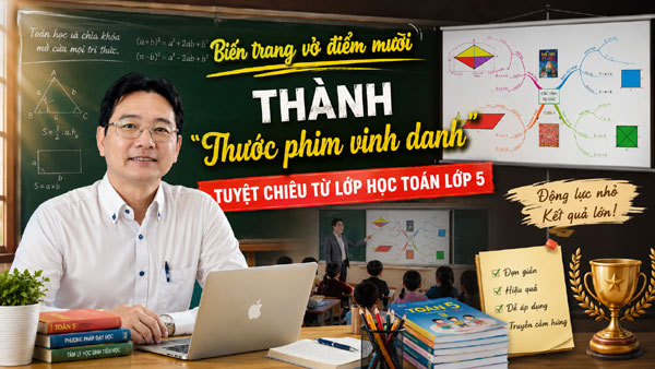 Biến trang vở điểm mười thành "thước phim vinh danh"